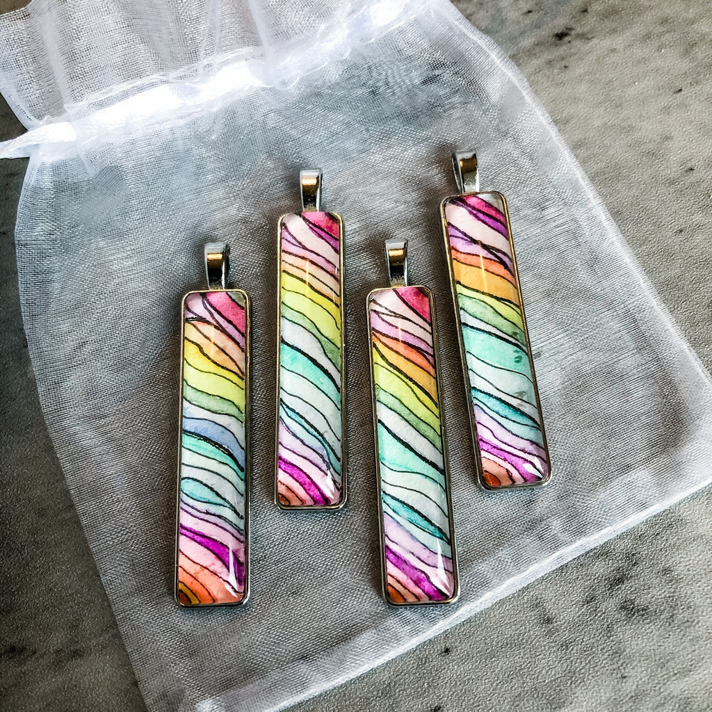 beautiful rainbow jewelry