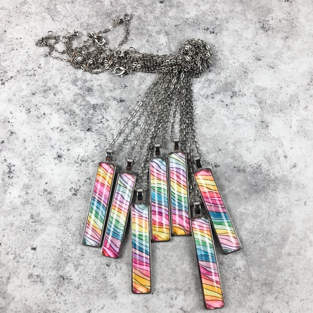 beautiful rainbow jewelry