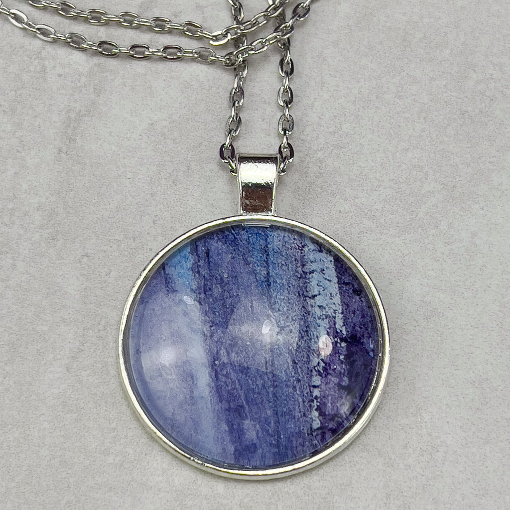 Superfly | Blue Round Pendant-JL Scheppers Art